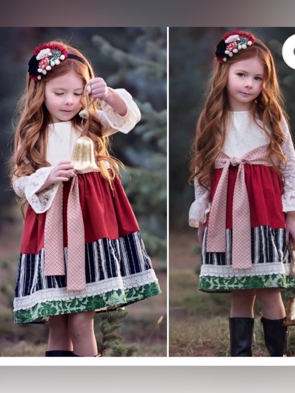 Persnickety Holly Berry Dress-Size 6